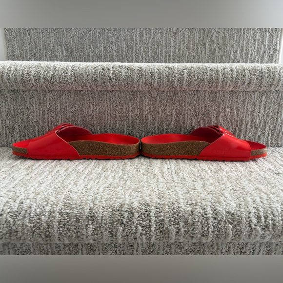 Birkenstock Madrid Big Buckle sandals High Shine Tomato Women’s size 8. EU39. - Picture 7 of 14